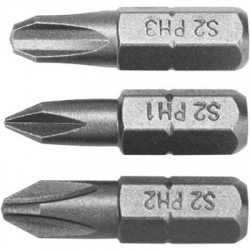 Bity 1/4 25mm PH1 PH2 PH3 3szt Yato-106619