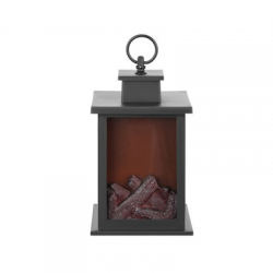 Lampion kominek ogień ozdoba  LED 3AA-108760