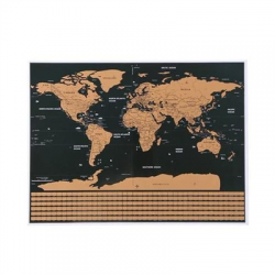 Mapa świata zdrapka z flagami 82x59cm-109782