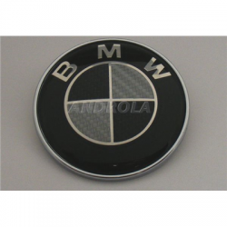 Emblemat znaczek logo BMW tył 78mm carbon-28800