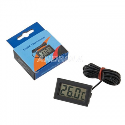 Termometr LCD z sondą na przewodzie bateryjny-51075