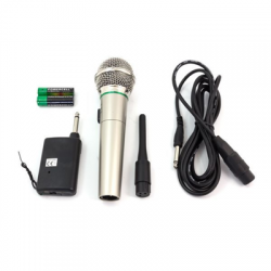 Mikrofon bezprzewodowy karaoke zasięg 15m-51714