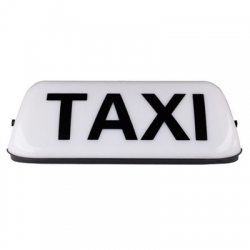 Kogut taxi 12V biały 30x10x12cm-52717
