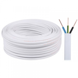 Kabel elektryczny YDYp 3x1,5 450/750V biały 100m-52786