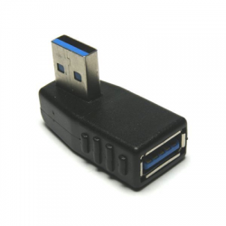 Adapter przejście kątowe wtyk prawy gn USB 3,0-53006