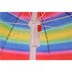 Parasol plażowy kolorowy fi 170cm wys 115-185cm-55952