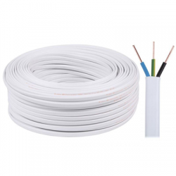 Kabel elektryczny YDYp 3x2,5 450/750V biały 100m-57964