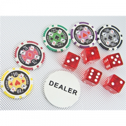 Zestaw do pokera poker 500 żetonów USD walizka-59542