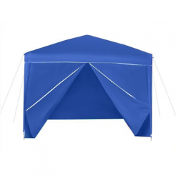 Pawilon namiot ogrodowy 3x3m 4 ścianki niebieski-59854
