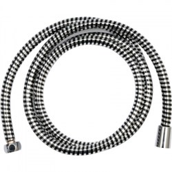 Wąż prysznicowy pvc silver/black 200cm Fala 75595-62511