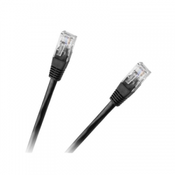 Kabel UTP 8c CCA Patchcord cat.6e 0,5m czarny-63665