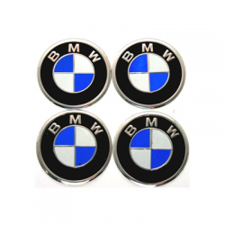 Naklejki na kołpaki emblemat BMW 68mm aluminiowe-64990