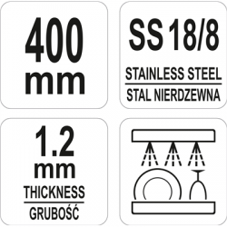 Szczypce kuchenne uniwersalne stalowe 400mm SS-68939