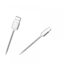 Kabel USB - USB-C 1m srebrny M-Life-71185