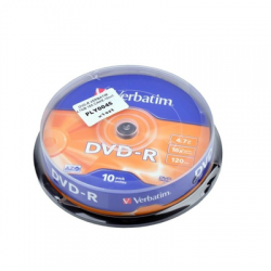 Płyta dysk DVD-R 4,7GB 16X 10szt VERBATIM-71188