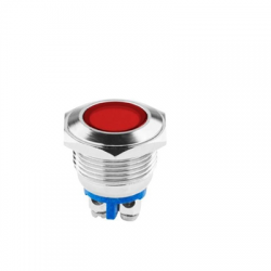 Kontrolka LED 18 mm 230V metal czerwona EK5678-72202