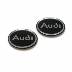 Emblemat znaczek logo Audi na błotnik 53x35mm 2szt-78176