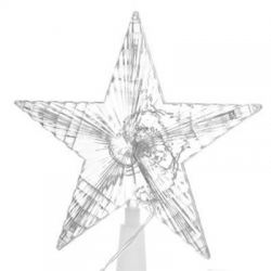 Lampki choinkowe gwiazda szczyt choinki LED 17cm-79996