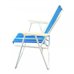 Krzesło plażowe niebieskie paski -88066