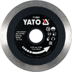Tarcza diamentowa 115mm do ceramiki szkła Yato-90146