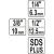 Adaptery SDS-plus do nasadek 1/4 3/8 1/2 65mm Yato-102159
