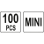 Bezpieczniki samochodowe mini niski profil 100szt-103851