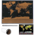 Mapa świata - zdrapka z flagami 82x59cm-109781