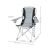 Krzesło fotel wędkarski na ryby czarno-szary-60402