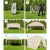 Pawilon namiot ogrodowy 3x3m 4 ścianki beżowy-88327