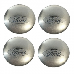 Naklejki na kołpaki emblemat Ford 60mm sreb alu-100278