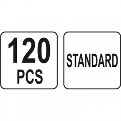 Bezpieczniki samochodowe standard zestaw 120szt -103855