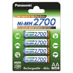 Akumulator AA R6 2700mAh 3.2Wh NiMH 4szt Panasonic-104178