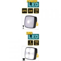 Lampa czołowa xpe cree 3W   4 smd LED AKU-106803