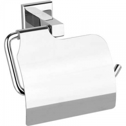 Uchwyt z klapką na papier toaletowy quad chrom-107310