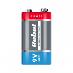 Bateria alkaliczna 9V 6LR61 Rebel-107720
