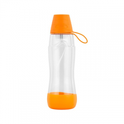 Butelka filtrująca PURE WATER BLACK 0,5l pomarańcz-108911
