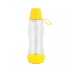 Butelka filtrująca PURE WATER BLACK 0,5l żółta-108915