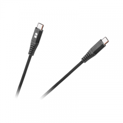 Kabel wtyk  USB-C wtyk USB- C 1m czarny-109268