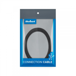 Kabel wtyk  USB-C wtyk USB- C 1m czarny-109269