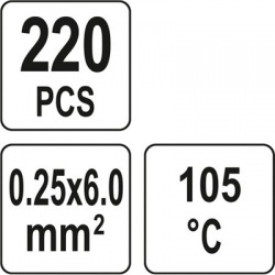 Koszulki termokurczliwe z cyną 0.25-6mm2 220szt-111187