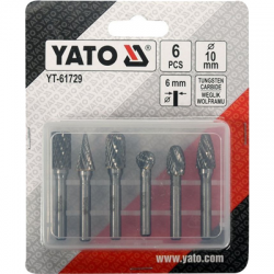 Frezy trzpieniowe do metalu 6szt premium Yato-111275