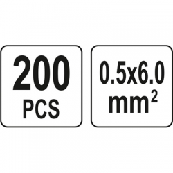 Koszulki termokurczliwe zaciskane 0.5-6mm2 200szt-111381