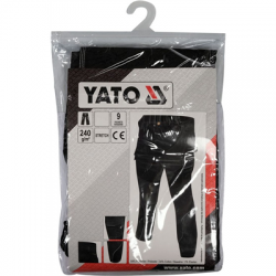 Spodnie robocze z elastanem odblaski czarne M Yato-111805