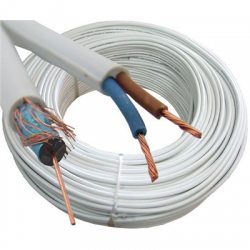 Kabel przewód do kamer CCTV 75ohm K-60+2x0,5 1m-11412