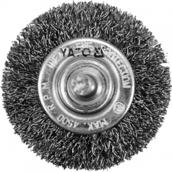 Szczotka tarczowa z trzpieniem 50mm inox Yato-114515