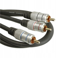 Kabel subwoofer typ Y RCA - 2xRCA 5m Prolink-118700