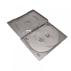 Pudełko CD DVD 4 płyty 14mm czarne-11884