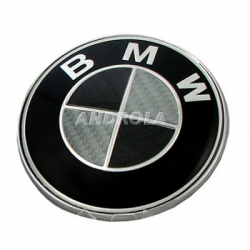 Emblemat znaczek logo BMW carbon czarny 82 mm-12220