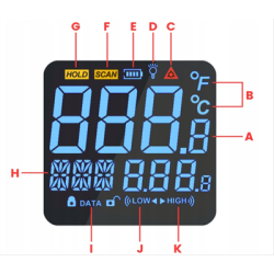 Pirometr termometr laserowy Benetech GT950-125056