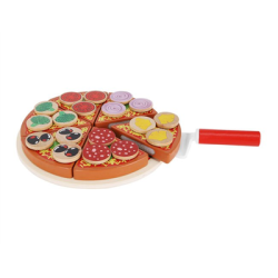 Drewniana pizza układanka na rzepy-126650
